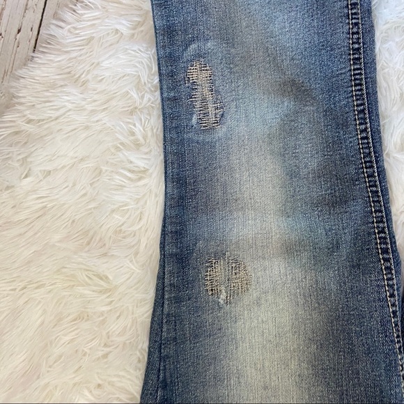 true Freedom distressed faded boot cut jeans size 9 - Picture 4 of 8